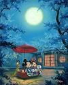 Summer Night Mickey Minnie and Pluto