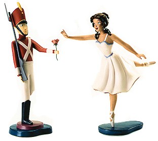 fine art WDCC Disney Classics _ Fantasia 2000 Tin Soldier And Ballerina Gift Of Love