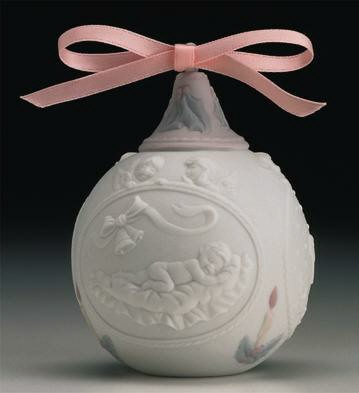 1997 BABY'S FIRST CHRISTMAS by Lladro Image is watermarked for copyright protection and is not present on the actual art work.