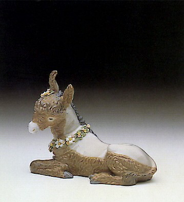 Beautiful Burro 1990-93 by Lladro Image is watermarked for copyright protection and is not present on the actual art work.