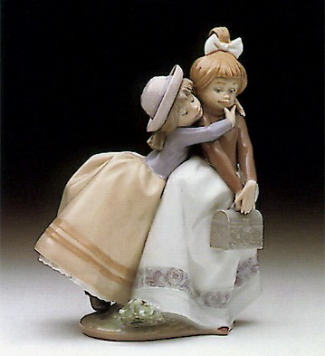 Sharing Secrets 1990-97 by Lladro Image is watermarked for copyright protection and is not present on the actual art work.