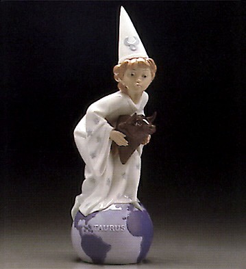 Zodiac Taurus 1995-97 by Lladro Image is watermarked for copyright protection and is not present on the actual art work.