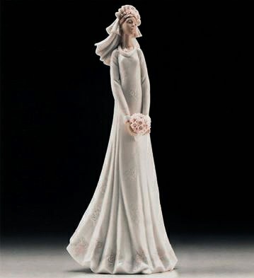 BLUSHING BRIDE by Retired Lladro Image is watermarked for copyright protection and is not present on the actual art work.