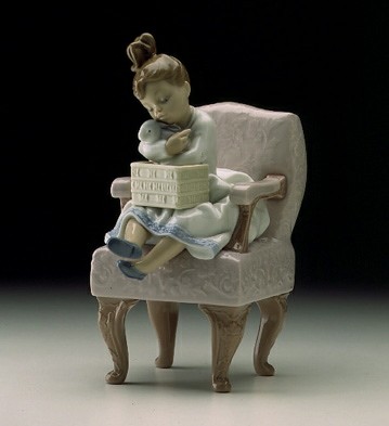 A Birthday Surprise 1998-00 by Lladro Image is watermarked for copyright protection and is not present on the actual art work.