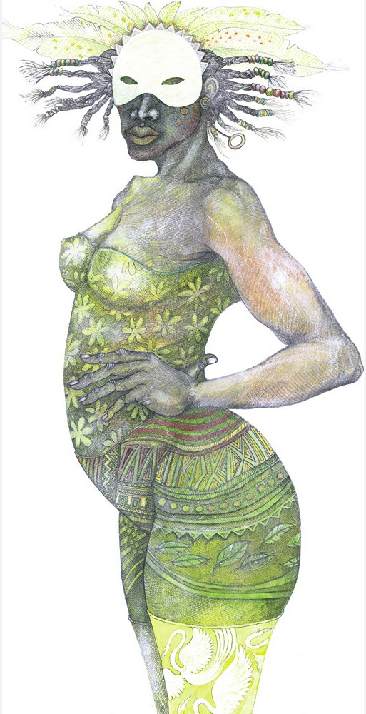 Masquerade -  Hand Enhanced Giclee by Charles Bibbs Image is watermarked for copyright protection and is not present on the actual art work.