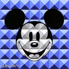 8 Bit-Block Mickey Blue
