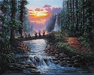 Forest Bridge Giclee on Canvas
