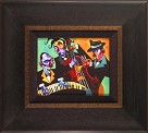 Three Black Ties Giclee on Canvas