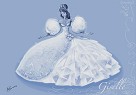 Dress of Her Dreams Giclee on Canvas Enchanted Giselle