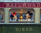 Dinner on the Diner Giclee on Canvas