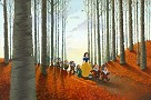Walking Home Giclee On Canvas