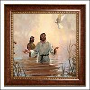 Baptism of Christ Framed Canvas