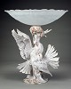 THE DOVES WITH FLOWERS CENTERPIECE