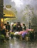 G Harvey&nbsp;Holiday Flower Shop by G. Harvey Giclee on Canvas  Signed & Numbered