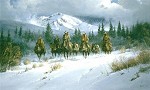G Harvey&nbsp;Good Wage Wranglers by G. Harvey Canvas  Signed & Numbered