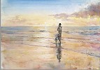 Gordon King_Sunset Giclee paper Giclee paper Framed