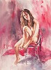 Gordon King_Light to Red Giclee paper Giclee paper Framed