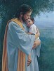 In Thy Tender Care Paper by Kathy Lawrence Image is watermarked for copyright protection and is not present on the actual art work.