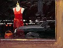Ken Auster_Red Dress in the Window, LIMITED EDITION CANVAS