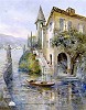 L Gordon&nbsp;The Little Harbor by L. Gordon Print  Signed & Numbered
