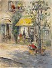 L Gordon&nbsp;White Curtains by L. Gordon Canvas  Signed & Numbered