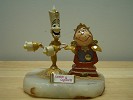 Disney Classics, Disney Characters_Ron Lee Beauty And The Beast: Lumiere & Cogsworth