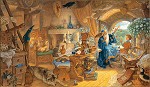 Scott Gustafson_Merlin and Arthur, LIMITED EDITION CANVAS