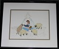 Wdcc Disney Limited Edition Cels and Sericel&nbsp;BEAUTY AND THE BEAST BELLE AT THE FOUNTAIN