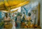 Brenda Joysmith&nbsp;Canopies at Sav Market Giclee