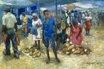 Brenda Joysmith&nbsp;Sav Market Blue Giclee