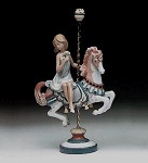 Lladro Girl_on_carousel_horse_1985-2000&nbsp;1469G 