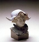 Lladro Goyescas_harlequin_with_cornered_hat_1988-91&nbsp;1703M 
