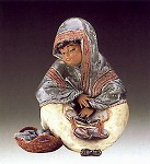 Lladro Oriental_fish_vendour_1985-94&nbsp;2162M 