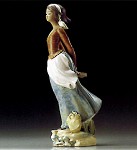 Lladro Windblown_girl_1995-99&nbsp;2309M 