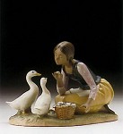 Lladro Feeding_the_ducks_1996-99&nbsp;2346M 