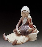 Lladro Girl_with_turkey_1969-81&nbsp;4569G 