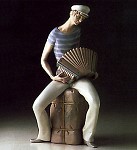 Lladro Sailor_accordian_player_1969-78&nbsp;4606G 