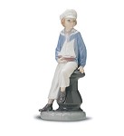 Lladro Boy_with_yacht_1972-98&nbsp;4810G 