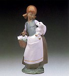 Lladro Girl_with_lamb_1972-91&nbsp;4835G 