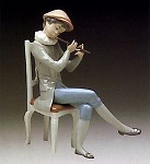 Lladro Boy_playing_the_flute_1974-81&nbsp;4877G 