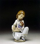 Lladro Thoughful_caress_1993-96&nbsp;5990G 
