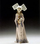 Lladro Medieval_maiden_with_cat_1994-96_***&nbsp;6110G 