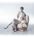 Lladro Reading_with_daddy&nbsp;6770. 