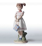 Lladro Little_school_girl 6814.