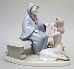 Lladro Cinderella_&_godmother-Disney_excl_1994-97 7553G