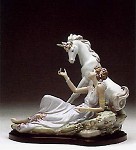 Lladro The_goddess_&_the_unicorn&nbsp;6007 