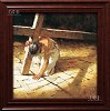 Road To the Cross Framed Canvas by Brian Jekel
