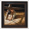 Road To the Cross Framed Canvas Giclee by Brian Jekel