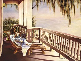 Afternoon Dreams Iv by Gamboa Image is watermarked for copyright protection and is not present on the actual art work.