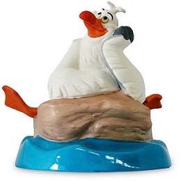 The Little Mermaid Scuttle Muddled Mentor by WDCC Disney Classics Image is watermarked for copyright protection and is not present on the actual art work.
